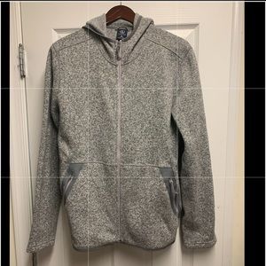 Men’s Land’s End zip up hooded sweatshirt